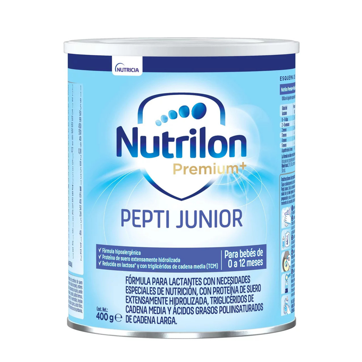 Fórmula Nutrilon Premium+ Pepti Junior Nutricia 0-12 Meses 400 g