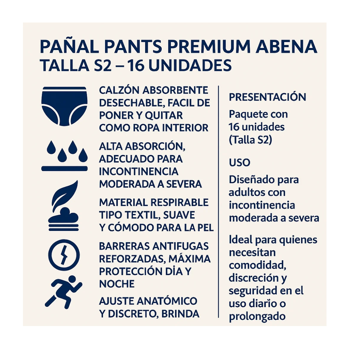 PANTS PREMIUM ADULTO TALLA S2 16U