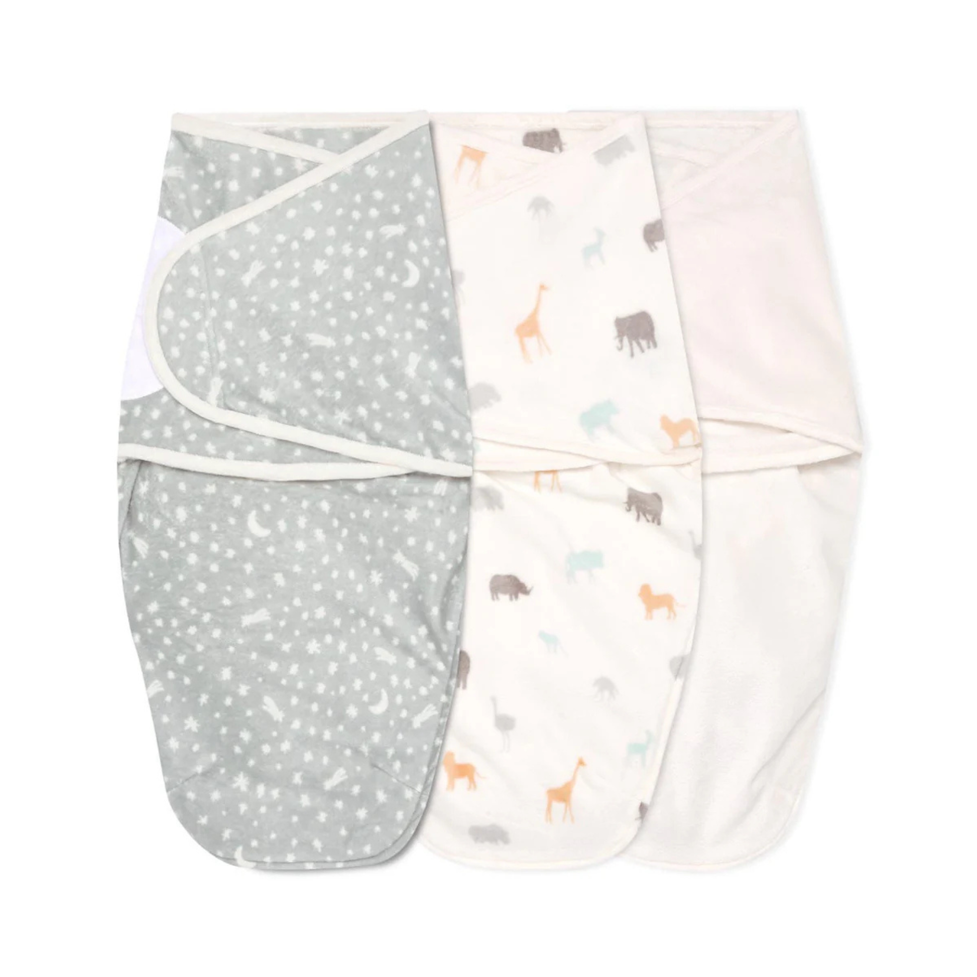 Sacos de Plush 3 Pack para Envolver Bebé Wild Prairie