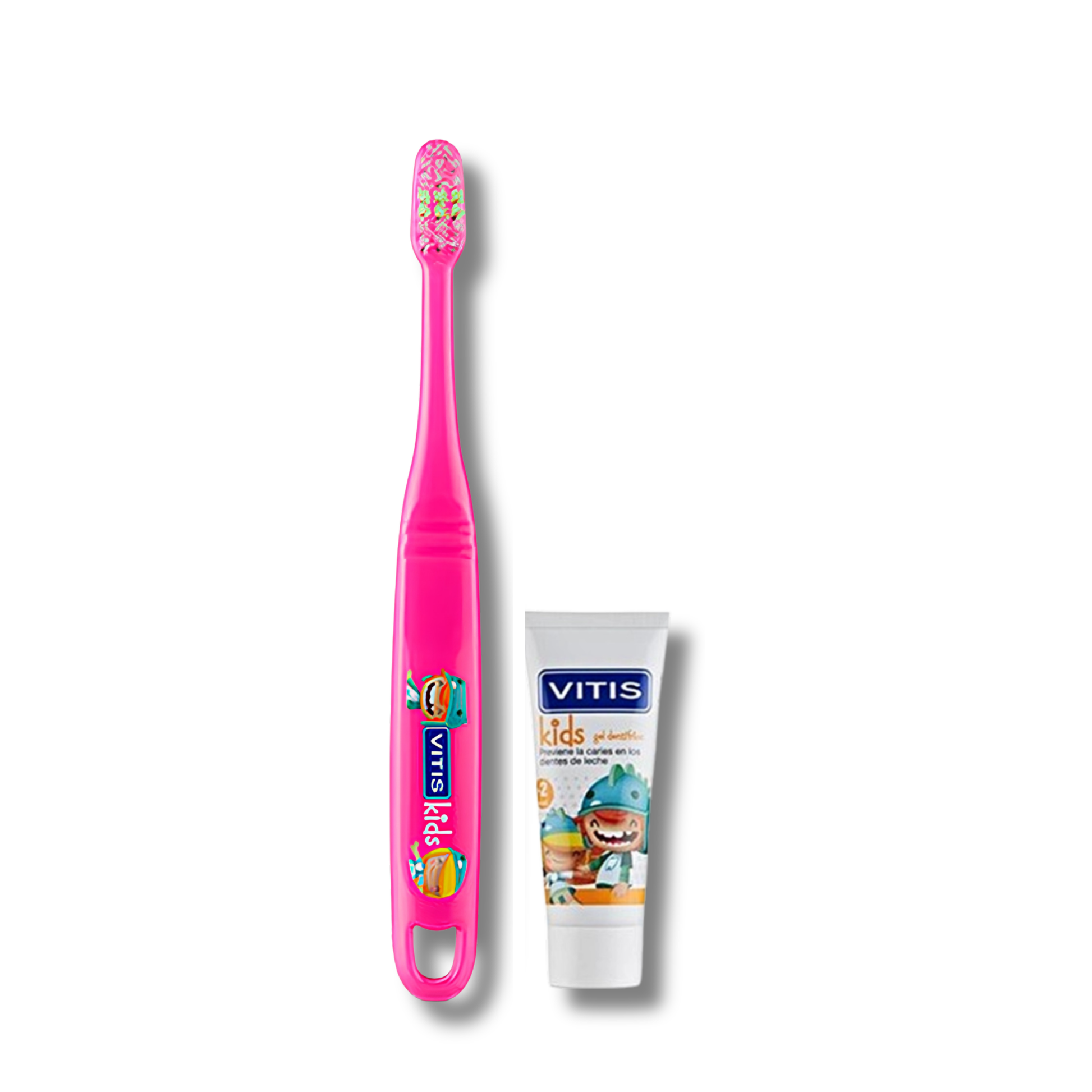 Cepillo Dental Infantil Vitis Kids + Gel Dentífrico 8ml