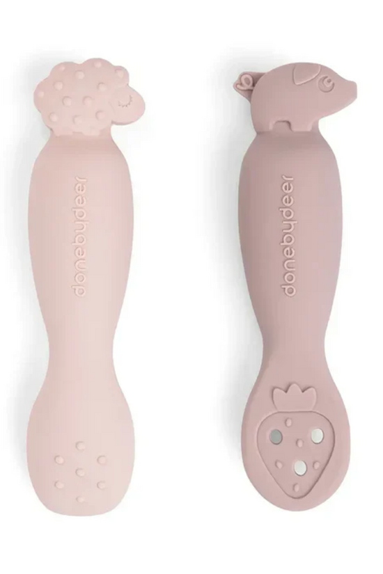 JUEGO DE CUCHARA DE APRENDIZAJE TINY  FARM ROSA DONE BY DEER