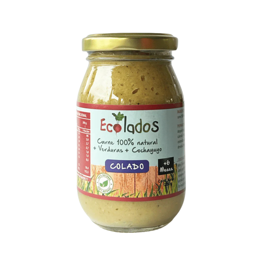 Colado 100% Natural de Carne, Cochayuyo y Verduras Ecolados