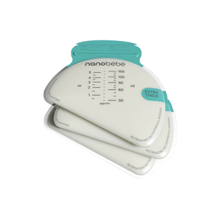 Bolsas para Almacenamiento de Leche Materna Nanobébé 150ml 50 Unidades