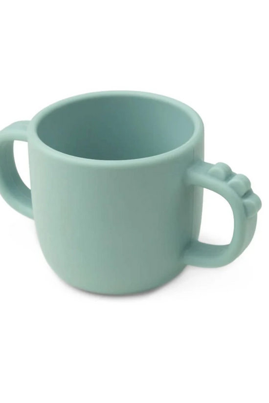 TAZA CON 2 ASAS PEEKABOO CROCO AZUL - DONE BY DEER