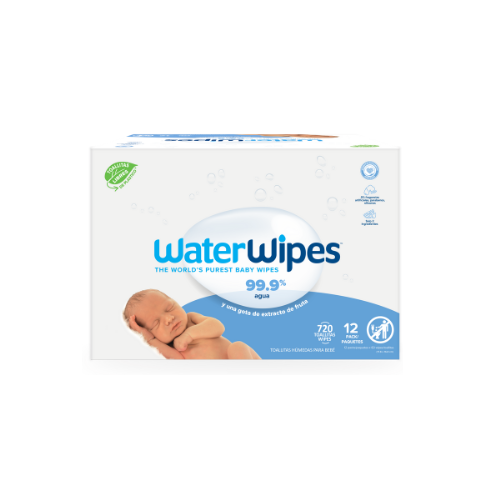 CAJA TOALLAS HÚMEDAS 12 U - WATERWIPES