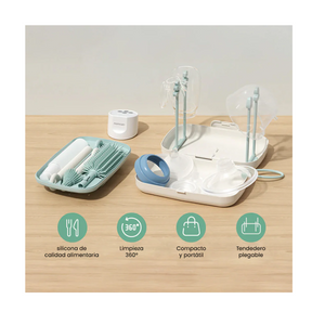 Kit de Cepillos para Biberones Momcozy Push-Press