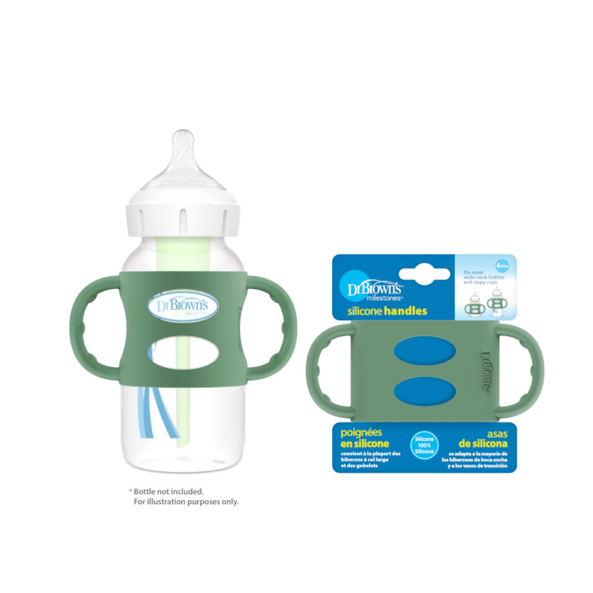 MANGOS PARA MAMADERAS ESTANDAR VERDE - DR. BROWN'S