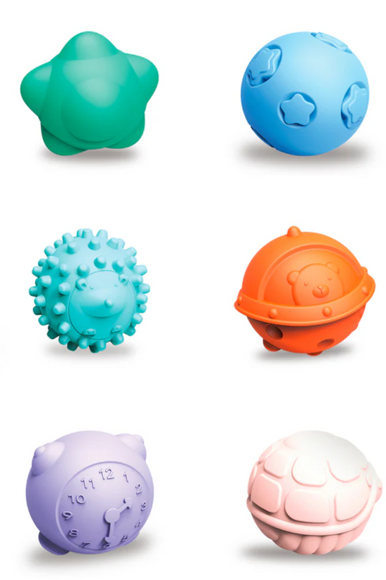 PELOTAS SENSORIALES 6 PIEZAS  GRASP