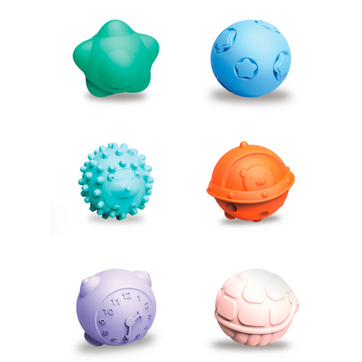 PELOTAS SENSORIALES 6 PIEZAS  GRASP
