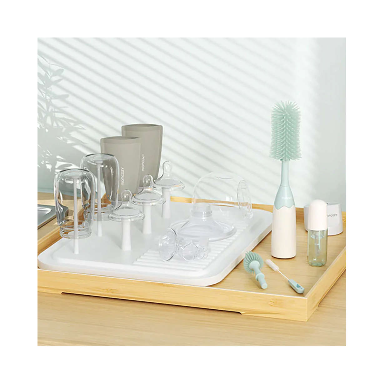 Kit de Cepillos para Biberones Momcozy Push-Press