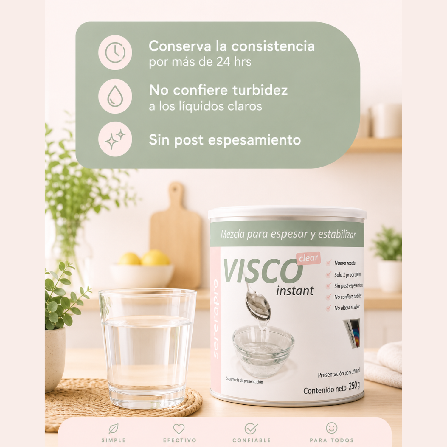 Espesante de goma xantana Visco Clear 250 g