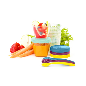 SET DE 9 ENVASES BABYBOWLS Y 3 CUCHARAS BABY MOOV