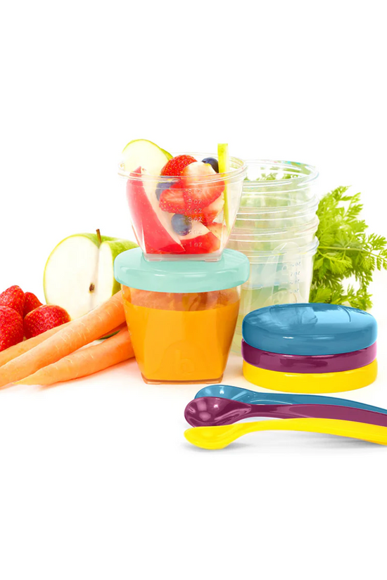 SET DE 9 ENVASES BABYBOWLS Y 3 CUCHARAS BABY MOOV
