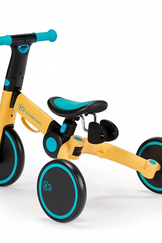 Triciclo Kinderkraft 4TRIKE 3 en 1 Primrose Yellow