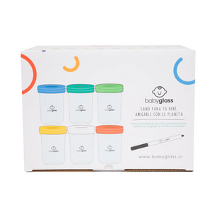CONTENEDORES DE VIDRIO BABYGLASS 6 U 240 ML