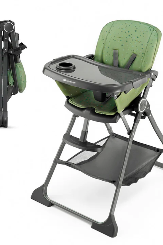 SILLA DE COMER PLEGABLE FOLDEE VERDE KINDERKRAFT