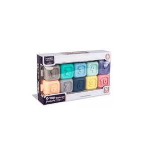 BLOQUES CUADRADOS PASTEL 10 PIEZAS GRASP