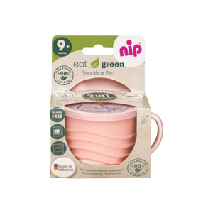 POCILLO PARA SNACK GREEN ROSA 2 EN 1 - NIP