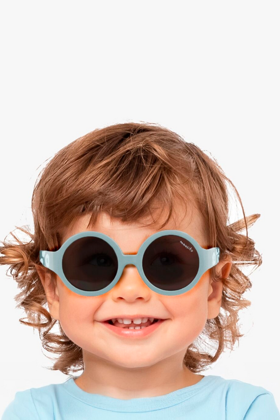 LENTES DE SOL PARA NIÑOS THE HIPPIE  LARGE 2 a 5 AÑOS  CELESTE  MAUSITO