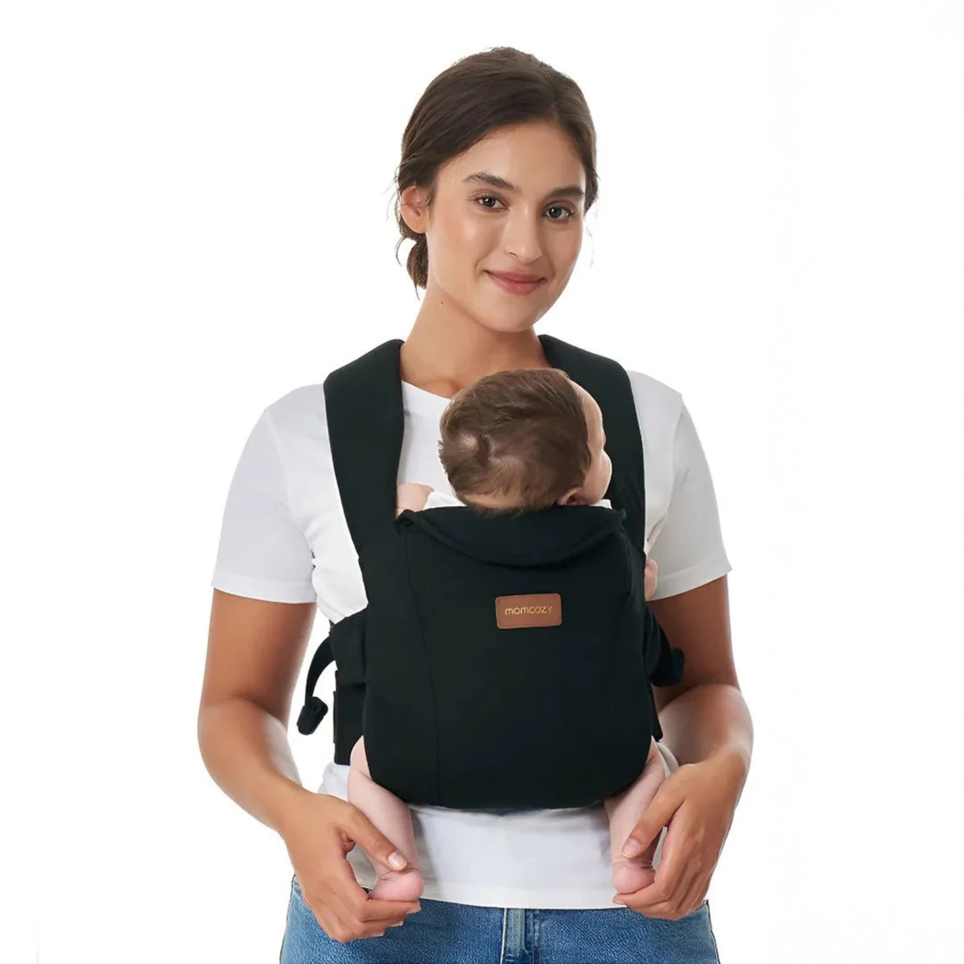 Portabebé Ergonómico WeeSnug para Recién Nacido Momcozy Color Negro