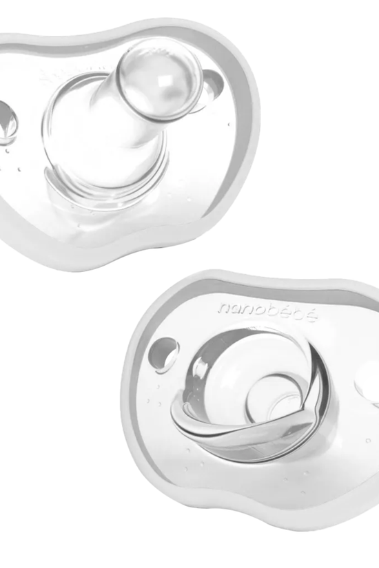 Chupete Nanobébé Flexy Blanco 0-3 Meses Pack x2