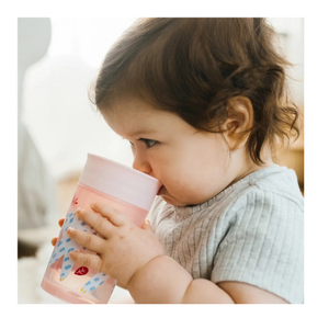 VASO 360° SIN ASAS 300ml 9M ROSADO - DR. BROWN'S