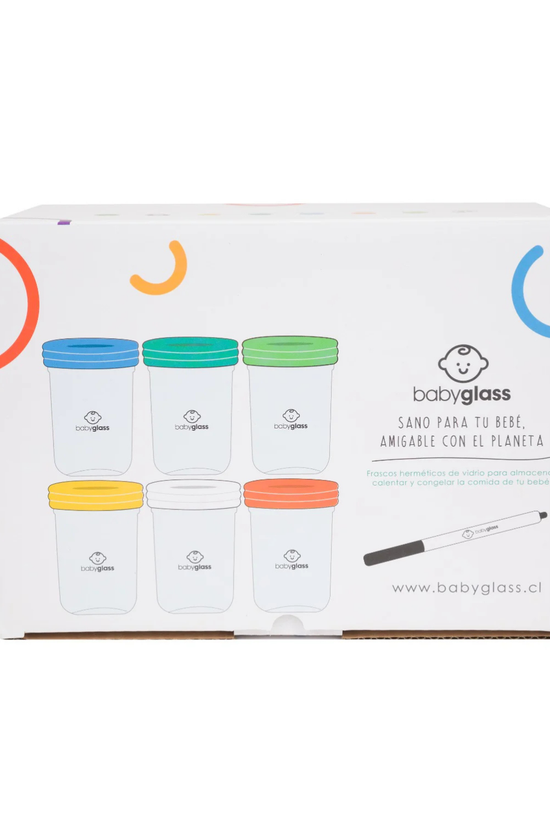Contenedores De Vidrio Babyglass 240 Ml 6 U