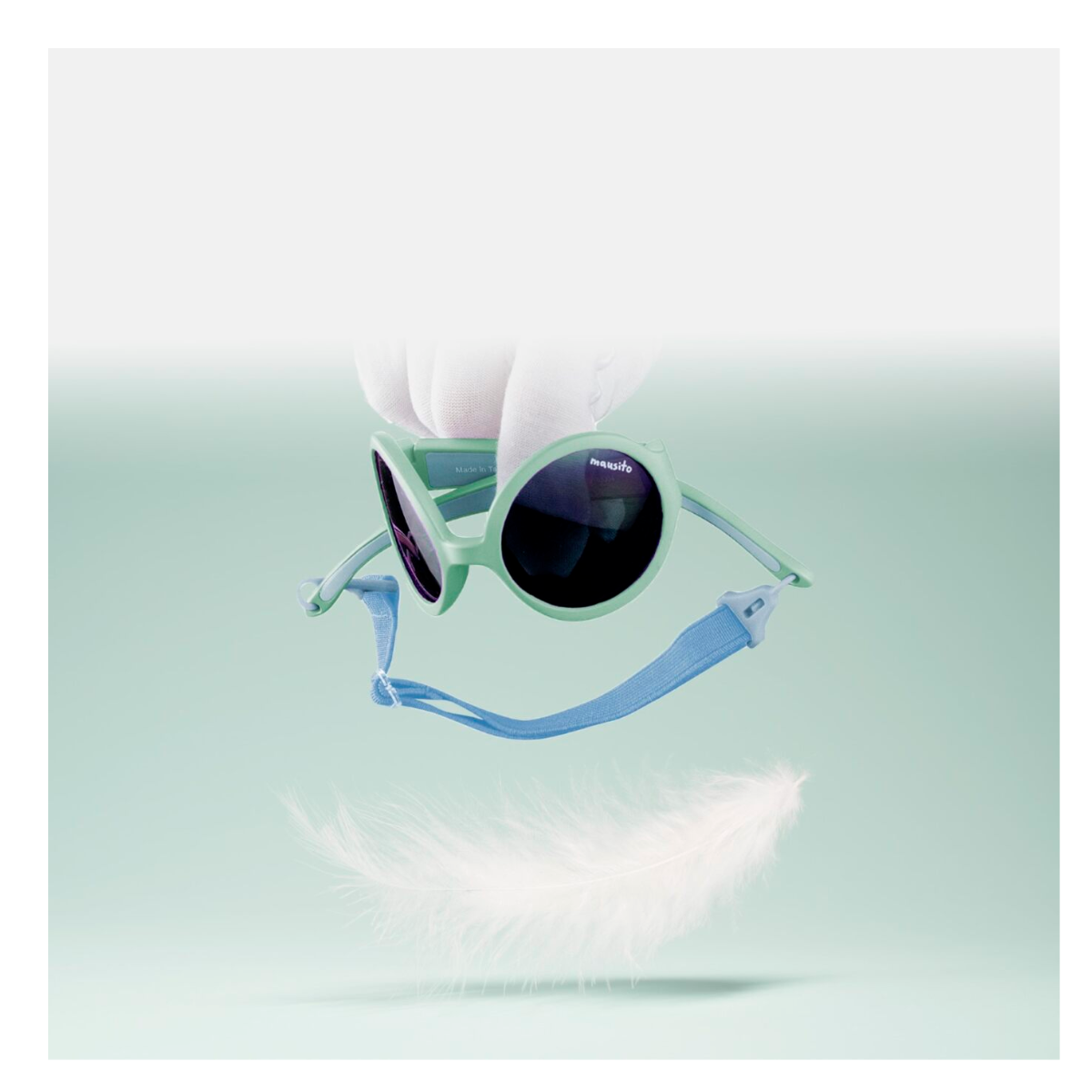 LENTES DE SOL PARA BEBÉS  THE HIPPIE  6 A 24 MESES MENTA MAUSITO