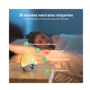 RUIDO BLANCO Y ALARMA CON LUZ DE AMANECER