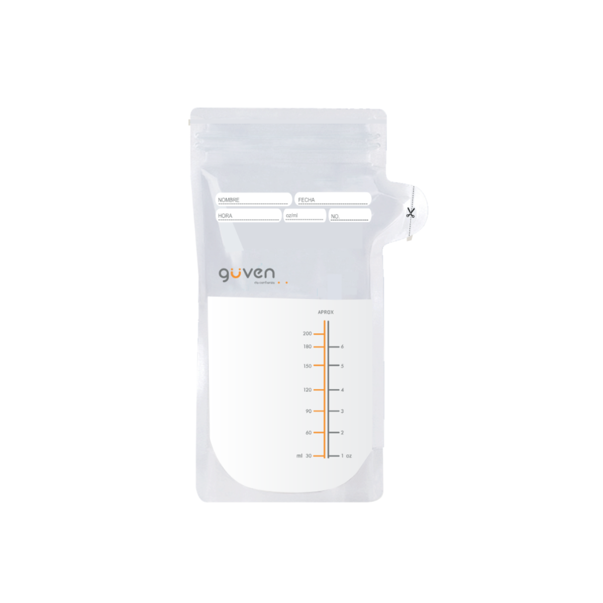 BOLSAS PARA ALMACENAR LECHE MATERNA GUVEN  25 U