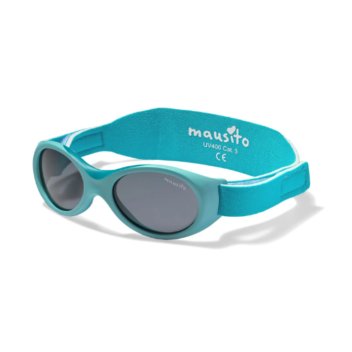 LENTES DE SOL PARA BEBÉS BABY SURFER  0 A 18 MESES AZUL TURQUESA - MAUSITO