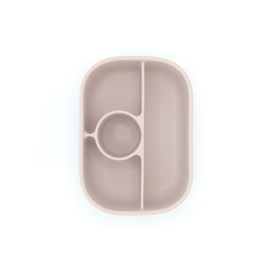 PLATO DE SILICONA ROSA CON TAPA DE BBPRO