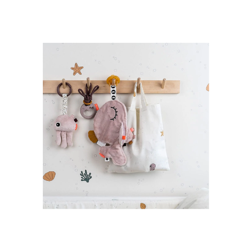MINI MANTITA PORTA CHUPETE WALLY ROSA - DONE BY DEER