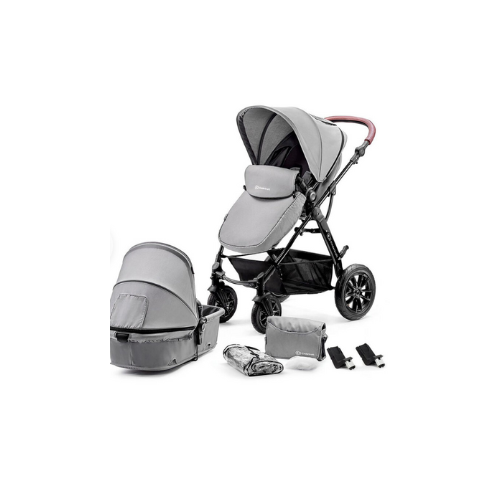 COCHE TRAVEL SYSTEM MOOV GREY + ATON  B2 + Base- KINDERKRAFT