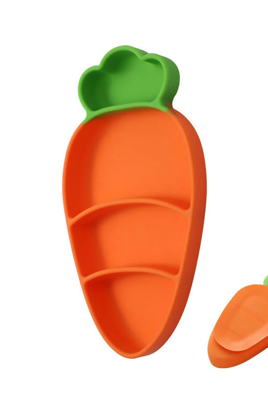 PLATO SILICONA CON SUCCIÓN ZANAHORIA THE BABY NATION