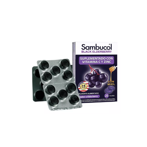 BLACK ELDEBERRY 20 PASTILLAS -  SAMBUCOL