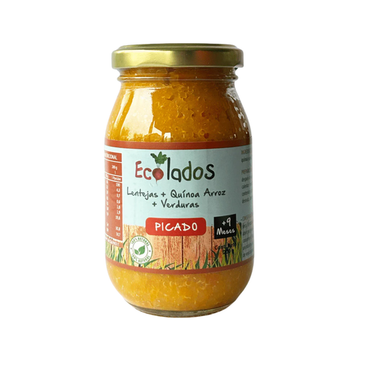 Picado 100% Natural de Lentejas, Quínoa, Arroz y Verduras 200gr Ecolados