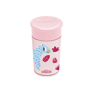 VASO 360° SIN ASAS 300ml 9M ROSADO - DR. BROWN'S