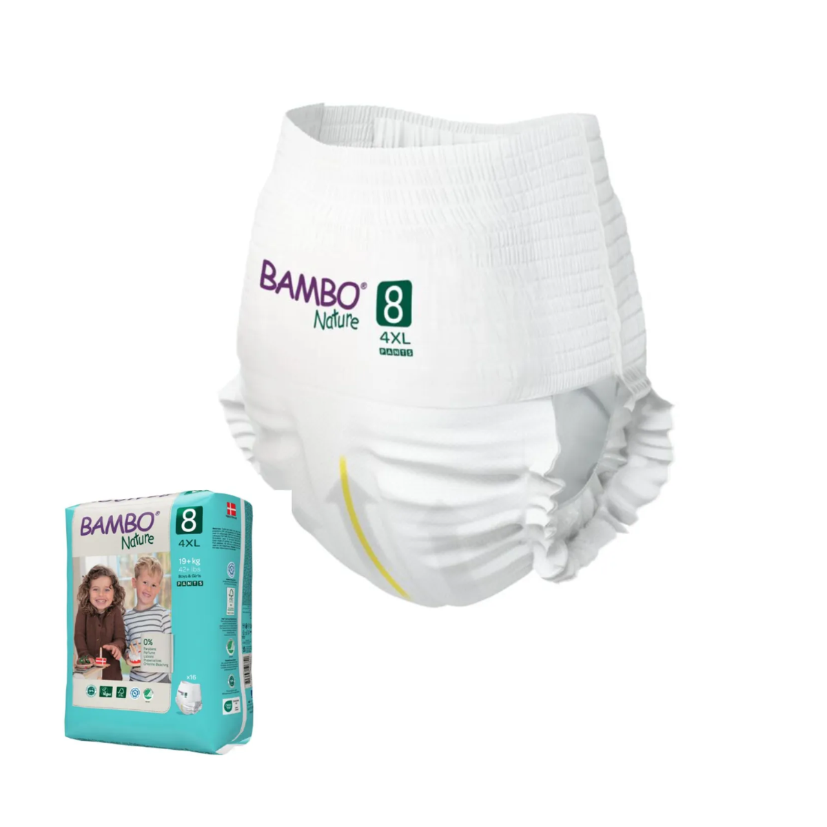 PANTS ECO FRIENDLY BAMBO NATURE TALLA 8 ADOLESCENTE 4XL 16 U