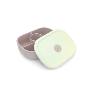 PLATO DE SILICONA ROSA CON TAPA DE BBPRO