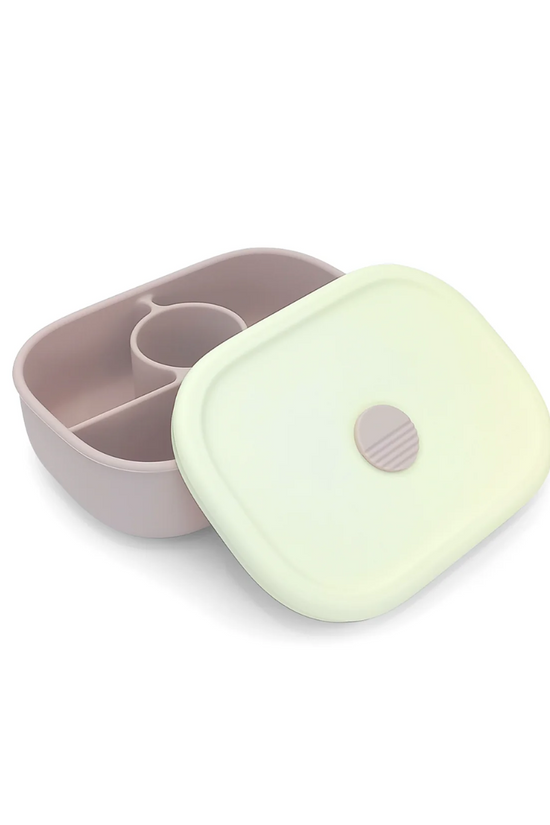 PLATO DE SILICONA ROSA CON TAPA DE BBPRO