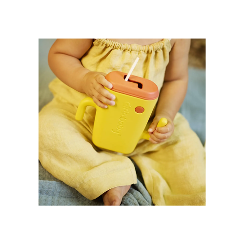 PORTA POUCHES Y CAJITA AMARILLO DIDO BABY
