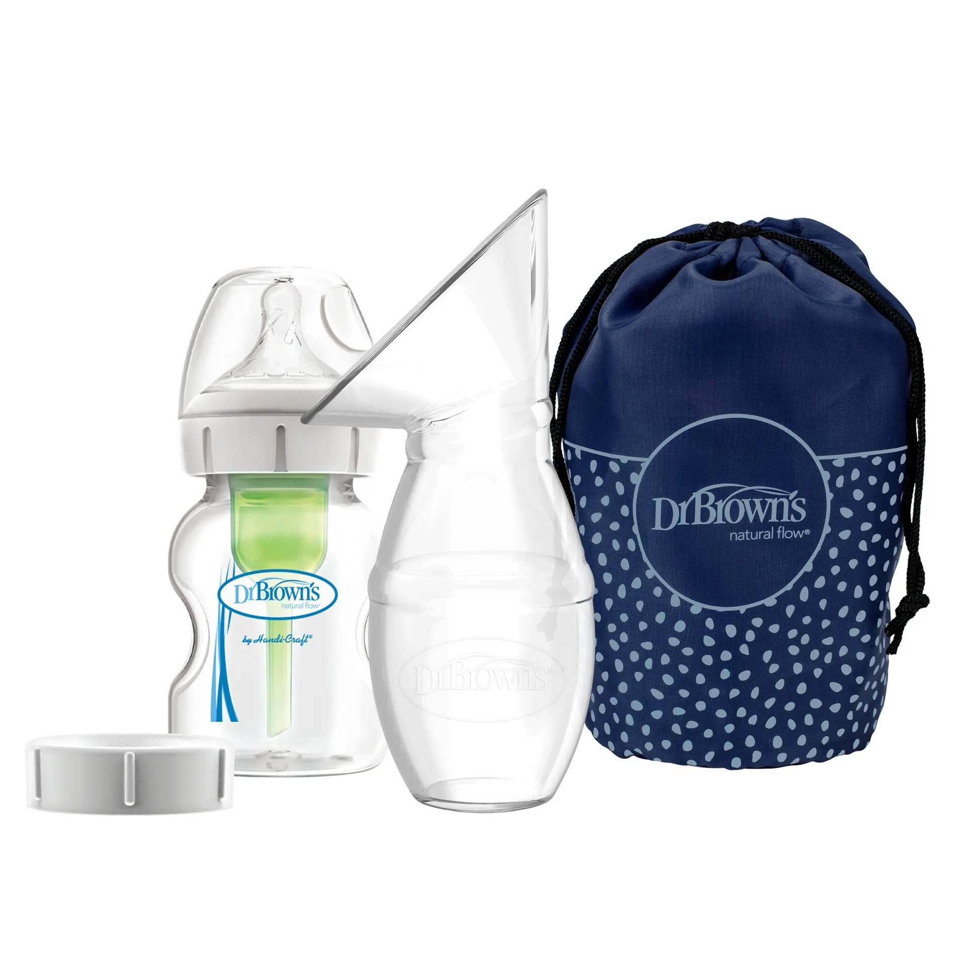 Kit Extractor + Mamadera Anticólico 150ml + Bolso Dr. Brown's