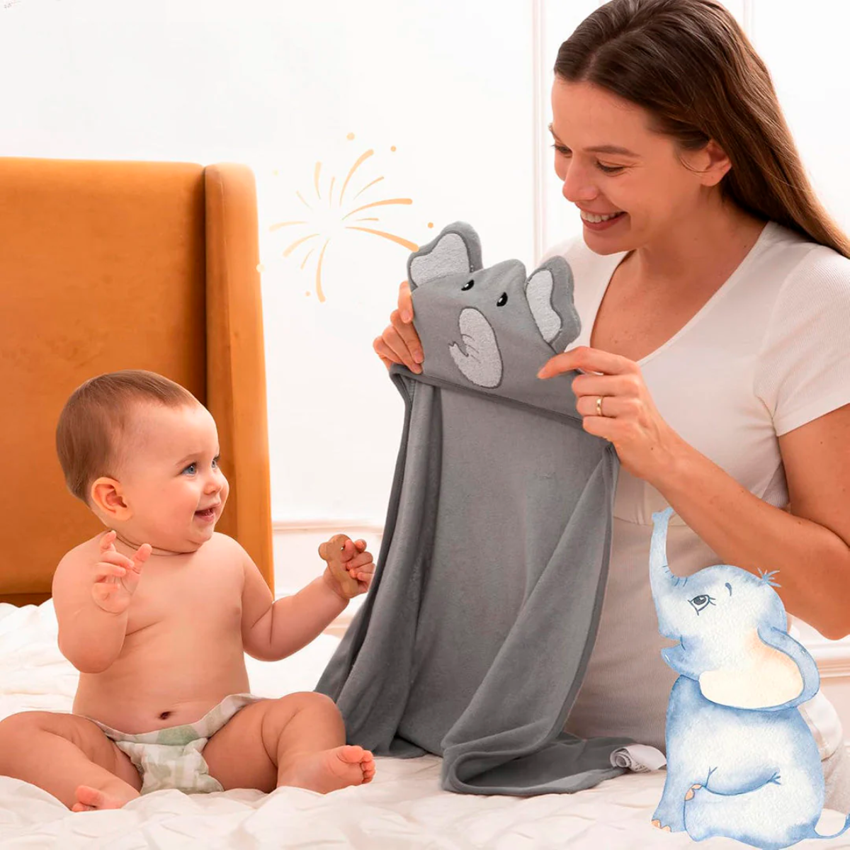 Set de toallas  8 piezas Momcozy