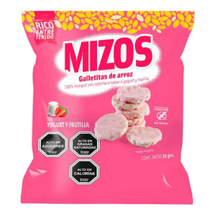 GALLETAS DE ARROZ FRUTILLA 25 GR - MIZOS