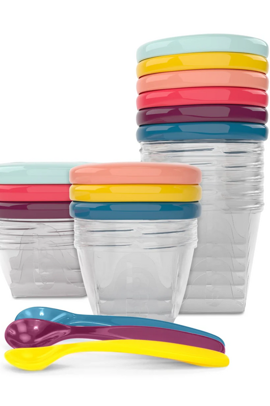 SET DE 9 ENVASES BABYBOWLS Y 3 CUCHARAS BABY MOOV