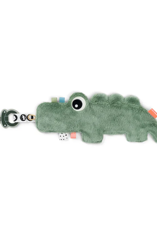 MINI MANTITA  PORTA CHUPETE CROCO VERDE DONE BY DEER