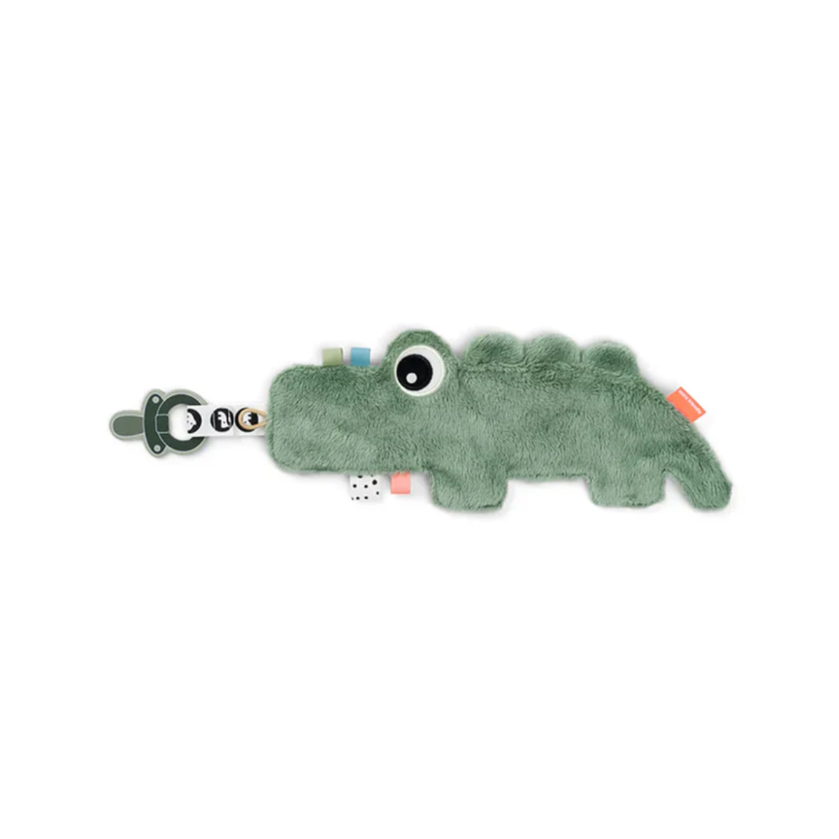 MINI MANTITA  PORTA CHUPETE CROCO VERDE DONE BY DEER