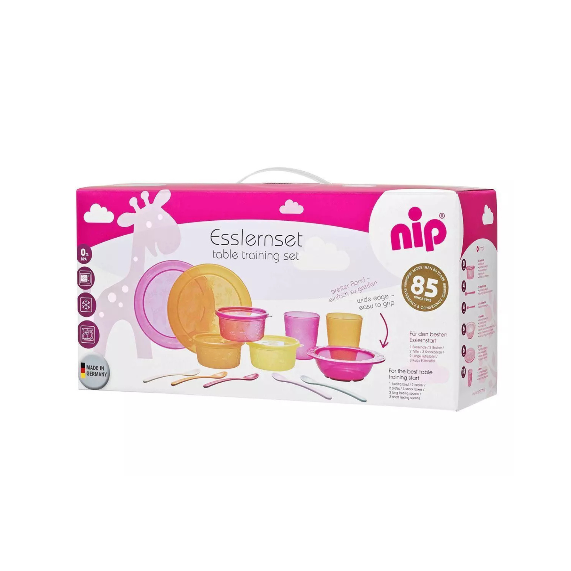 Set de Vajilla de Aprendizaje NIP Alimentación 13 Piezas