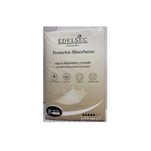 SABANILLAS PROTECTORES ABSORBENTE 90x60 8 U - EDELSEC